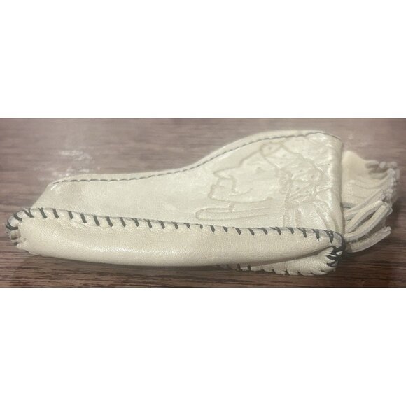 Cowboy White Leather Baby Boots Zip Up Causal - Picture 2 of 7